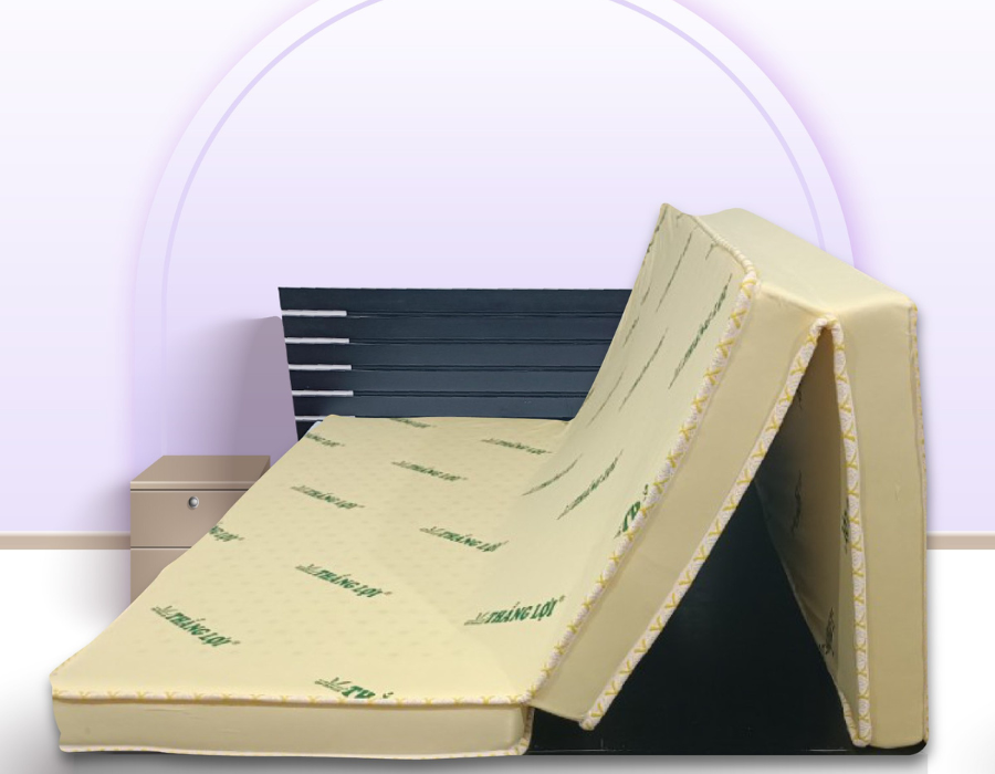 Đánh giá kích thước và trọng lượng nệm cao su non Thắng Lợi gấp 3