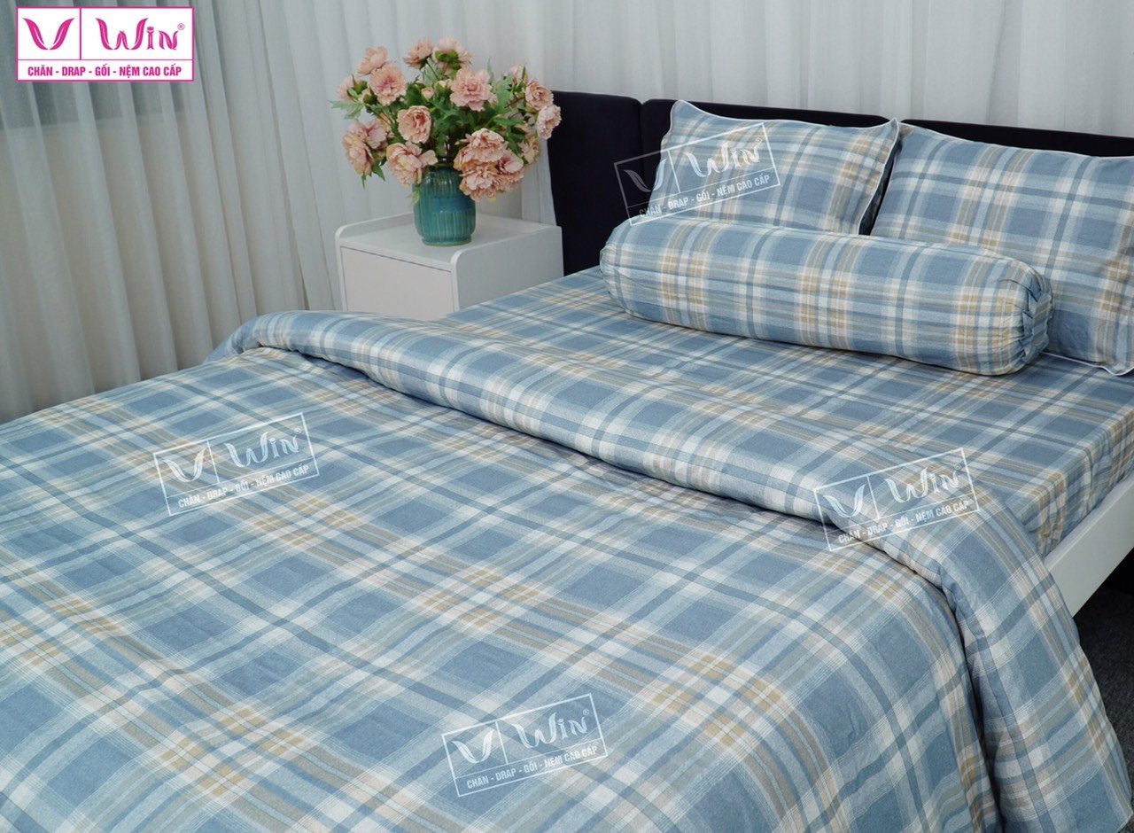 Bộ chăn ga Tencel cao cấp Thắng Lợi MS823