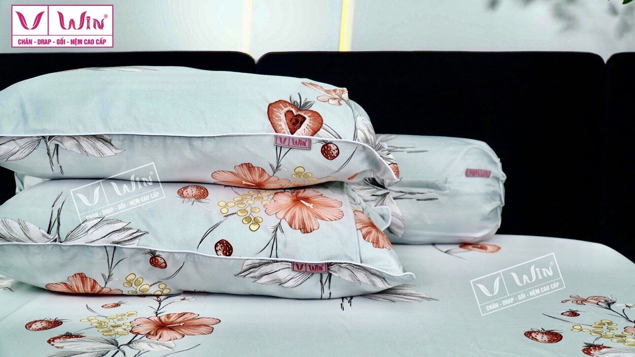 Bộ chăn ga Tencel cao cấp Thắng Lợi MS824