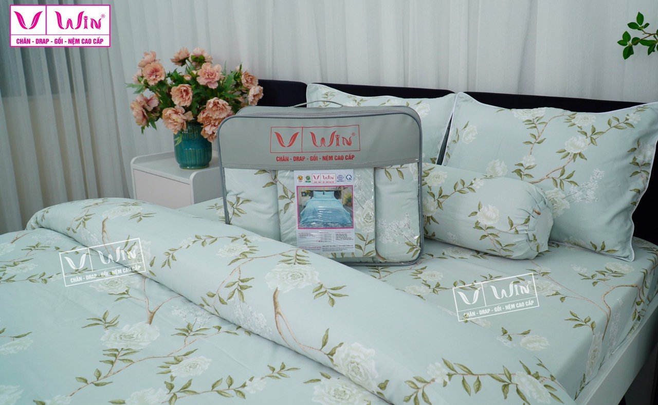 Bộ chăn ga Tencel cao cấp Thắng Lợi MS812