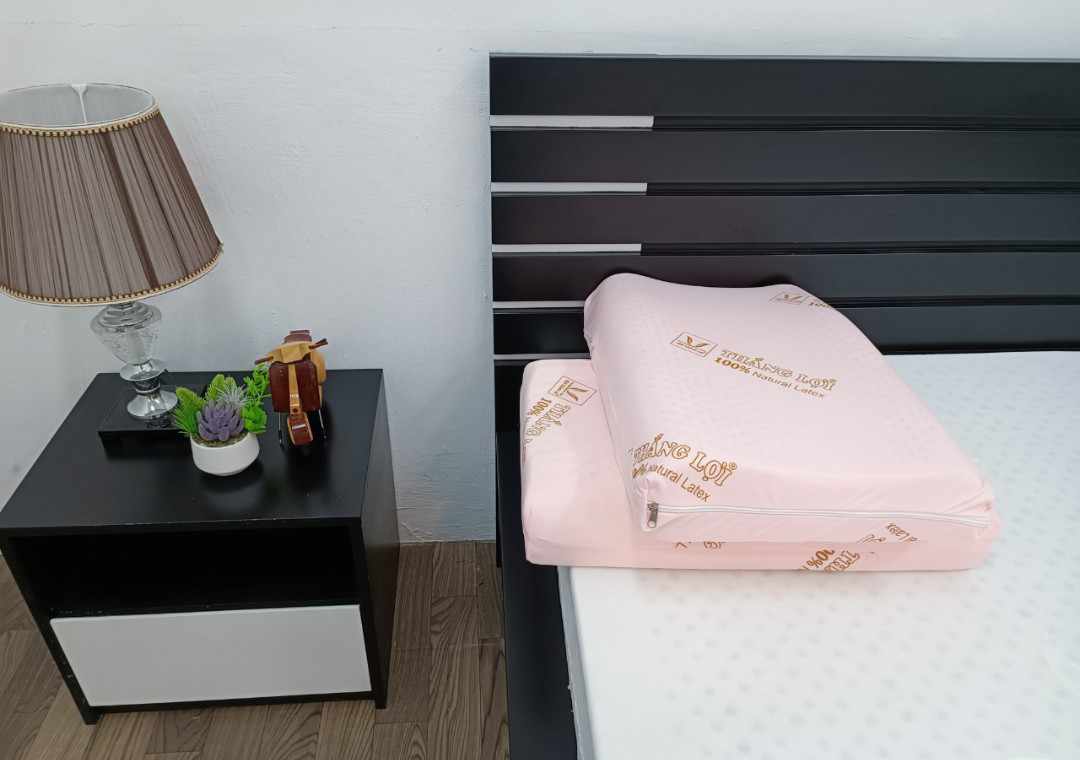 GỐI NẰM GỢN SÓNG CAO SU THIÊN NHIÊN