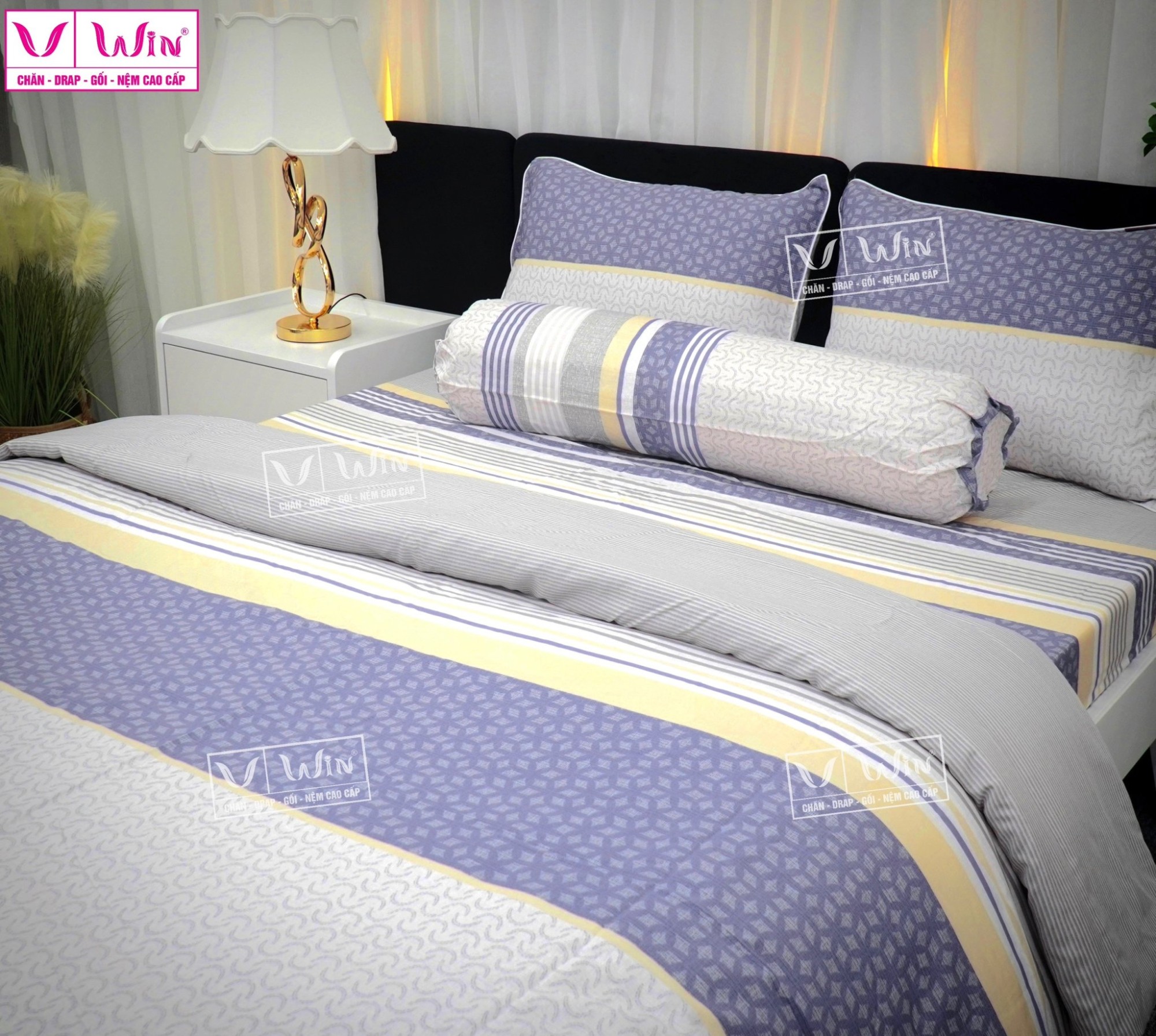 Bộ chăn ga Tencel cao cấp Thắng Lợi MS301