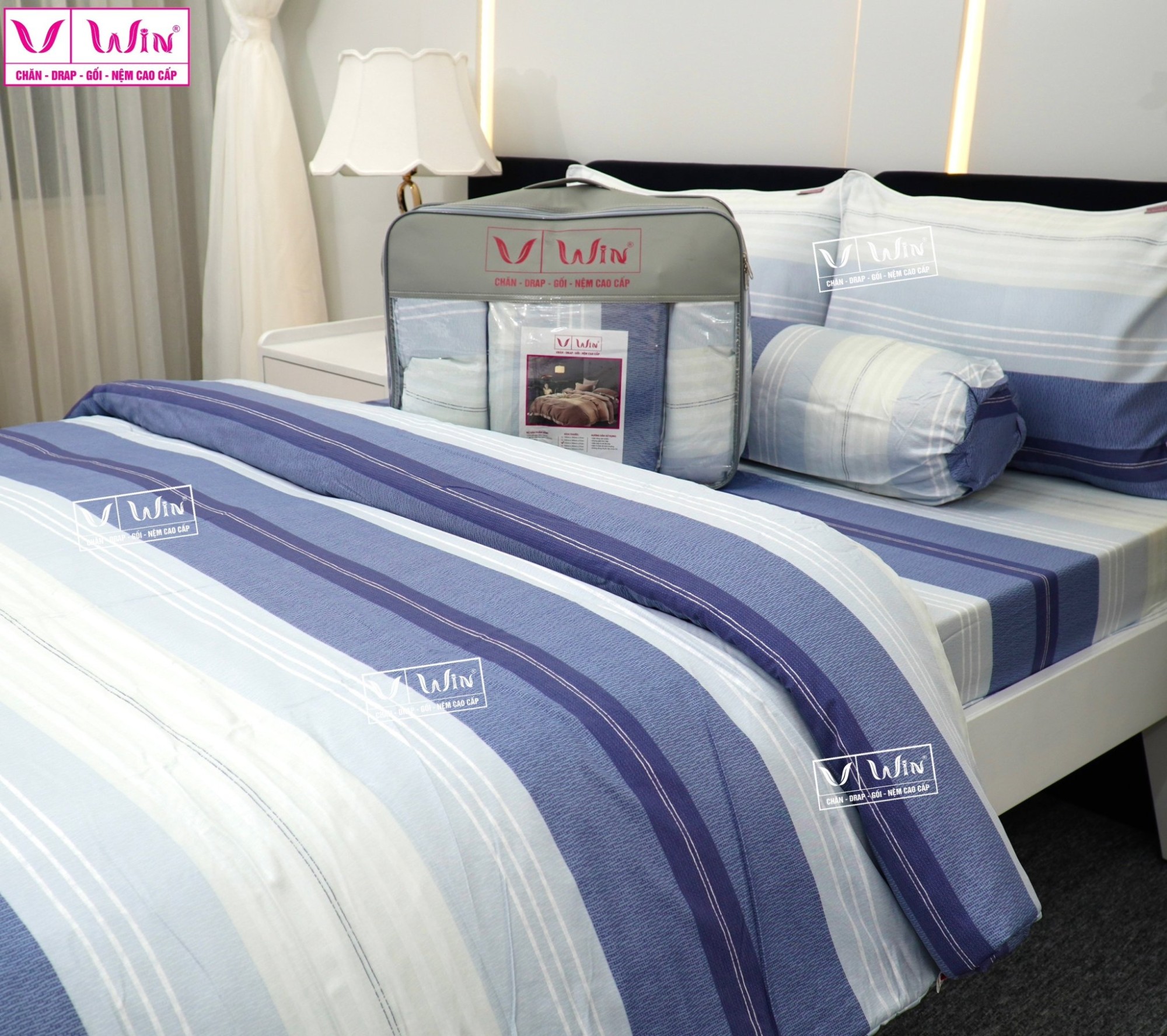 Bộ chăn ga Tencel cao cấp Thắng Lợi MS314