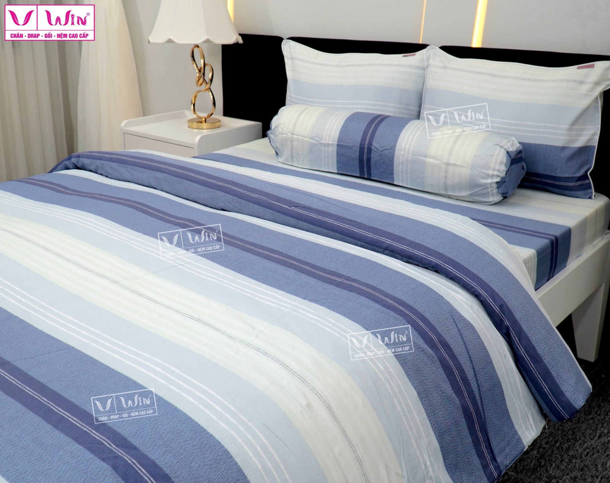 Bộ chăn ga Tencel cao cấp Thắng Lợi MS314