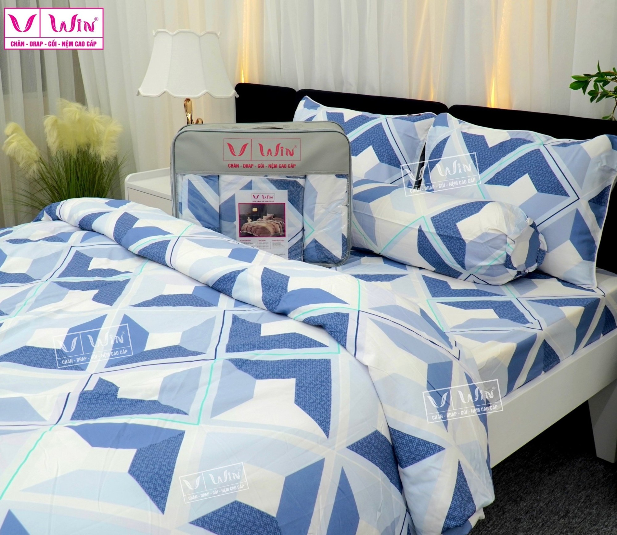 Bộ chăn ga Tencel cao cấp Thắng Lợi MS320