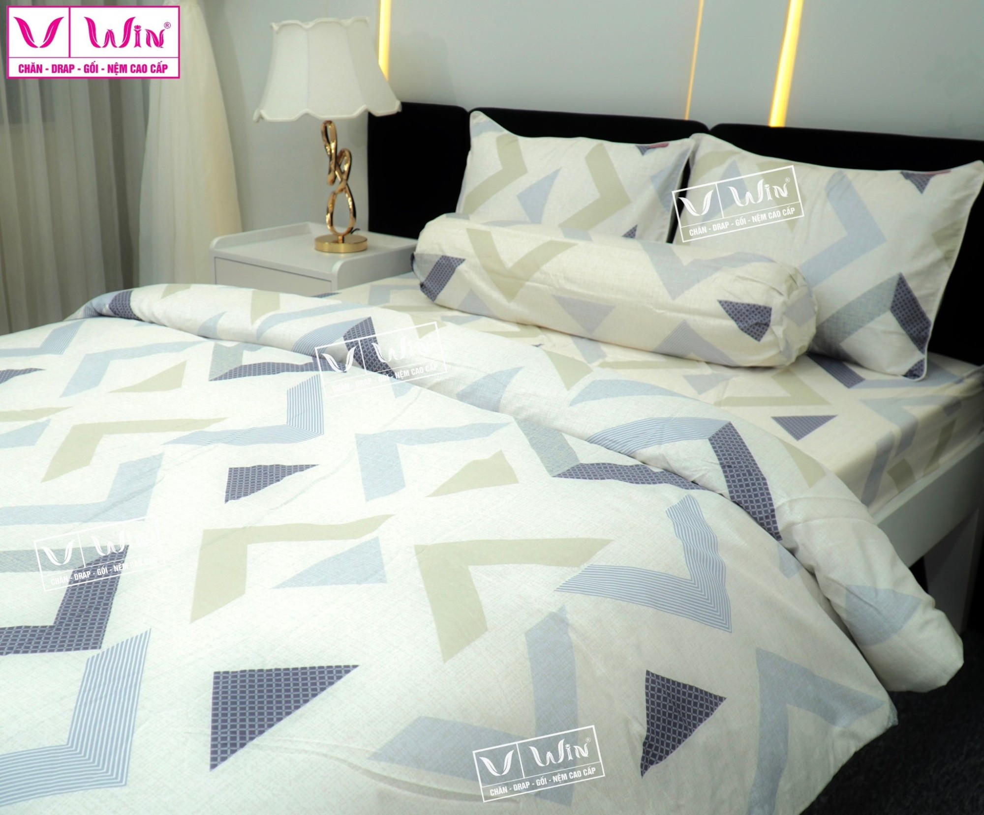 Bộ chăn ga Tencel cao cấp Thắng Lợi MS315