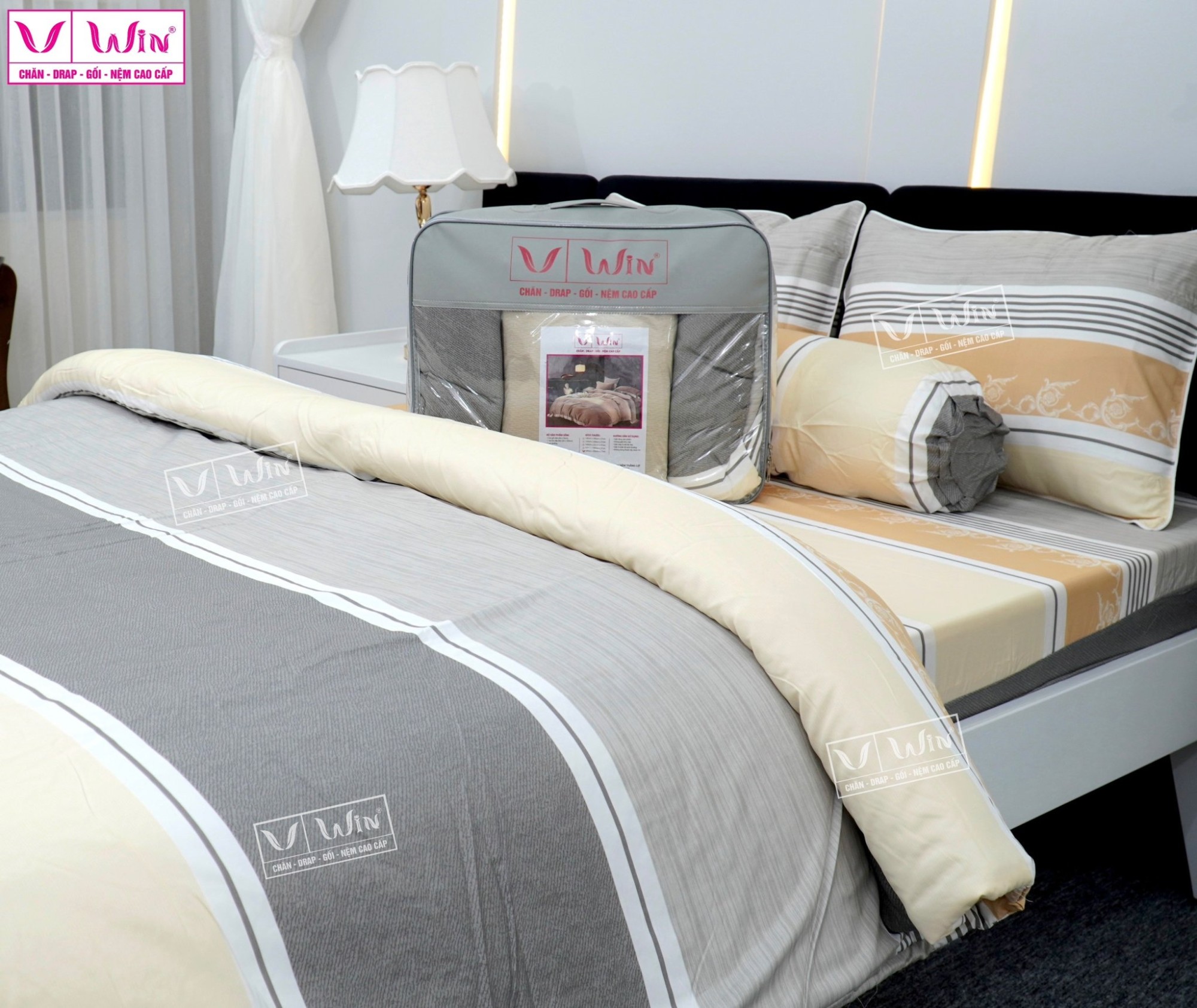 Bộ chăn ga Tencel cao cấp Thắng Lợi MS316