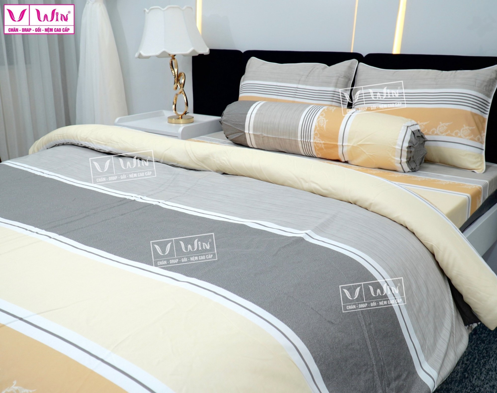 Bộ chăn ga Tencel cao cấp Thắng Lợi MS316